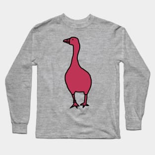 Viva Magenta Goose Game Color of the Year 2023 Long Sleeve T-Shirt